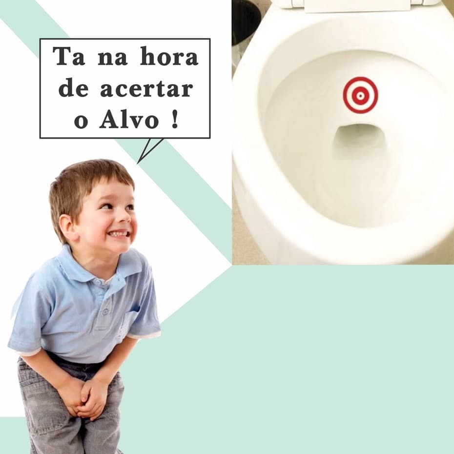 Adesivo Xixi No Alvo Unitário Desfralde De Meninos