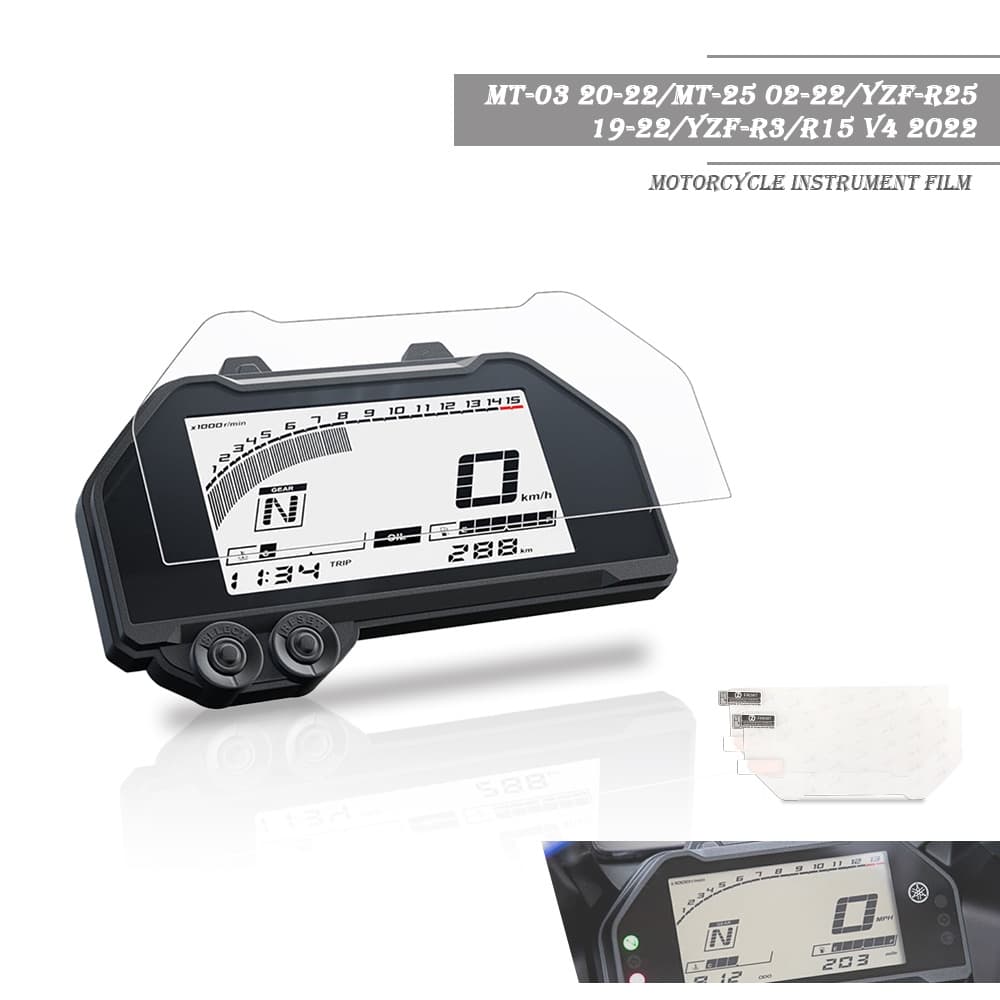Para Yamaha MT-03 20-22-25 02 Motocicleta Instrumento Cluster Proteção De Tela De Painel De Filme Protetor