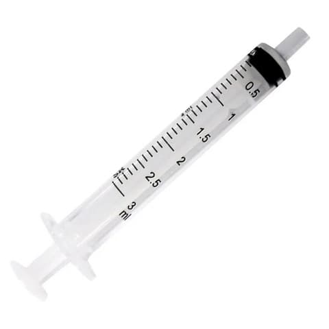 Seringa Descartável Sem Agulha 3ml Bico Luer Slip Lubrificada Estéril