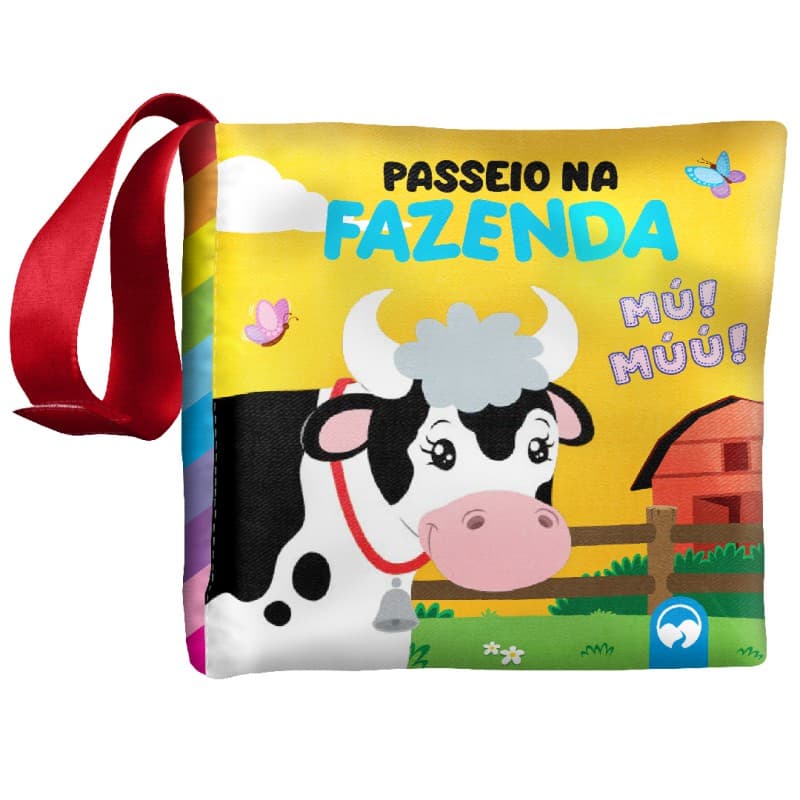 LIVRO DE PANO Bebê Feliz - Passeio na Fazenda