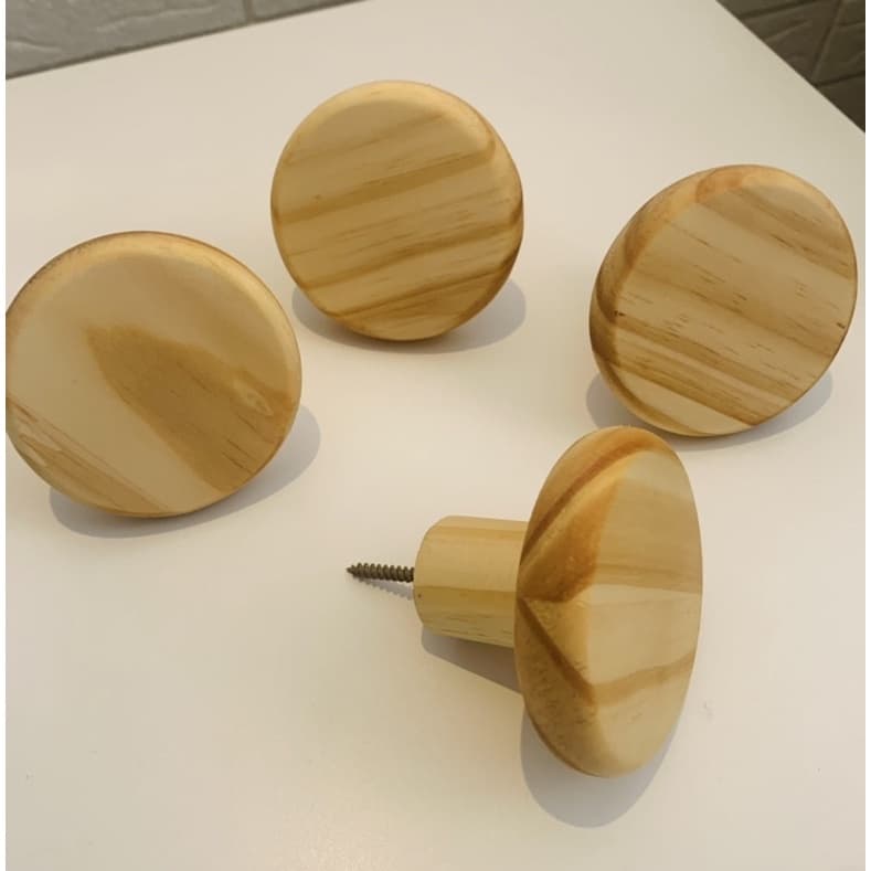 Ganchos cabideiro em madeira - kit com 2/4/6/8/ ganchos