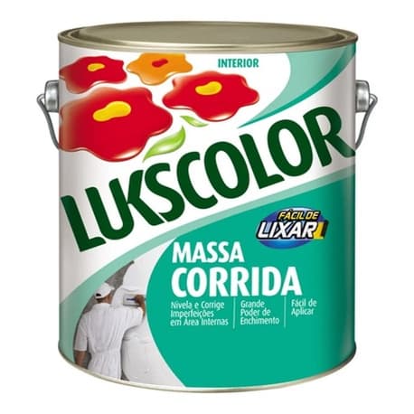 Massa Corrida Pva Interior Galão 3.6l Lukscolor