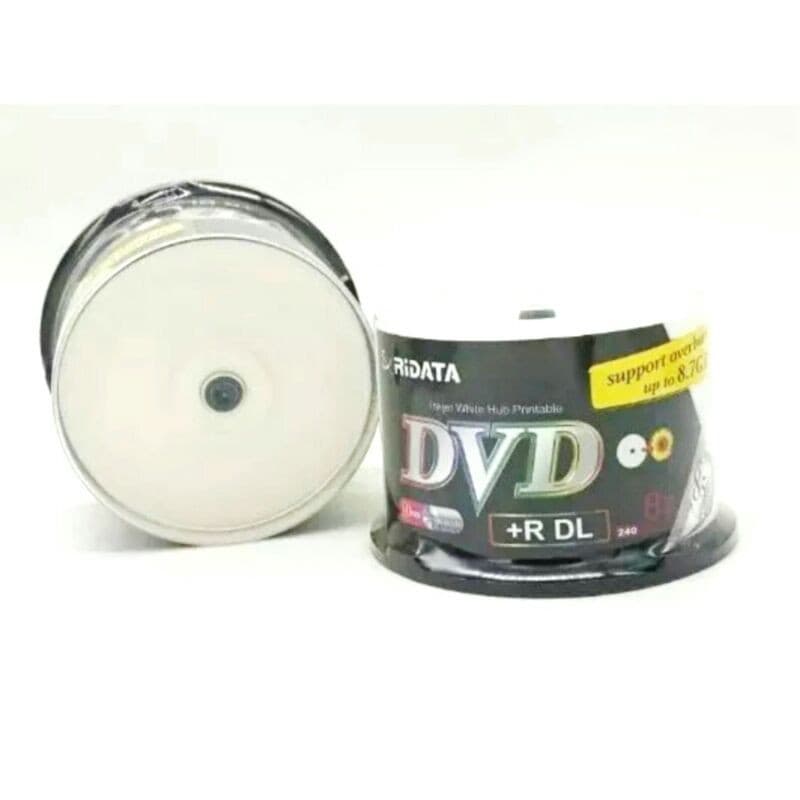 50 Dvd+r 8.5 Gb Ridata Printable 240 Minutos 8x Ritek