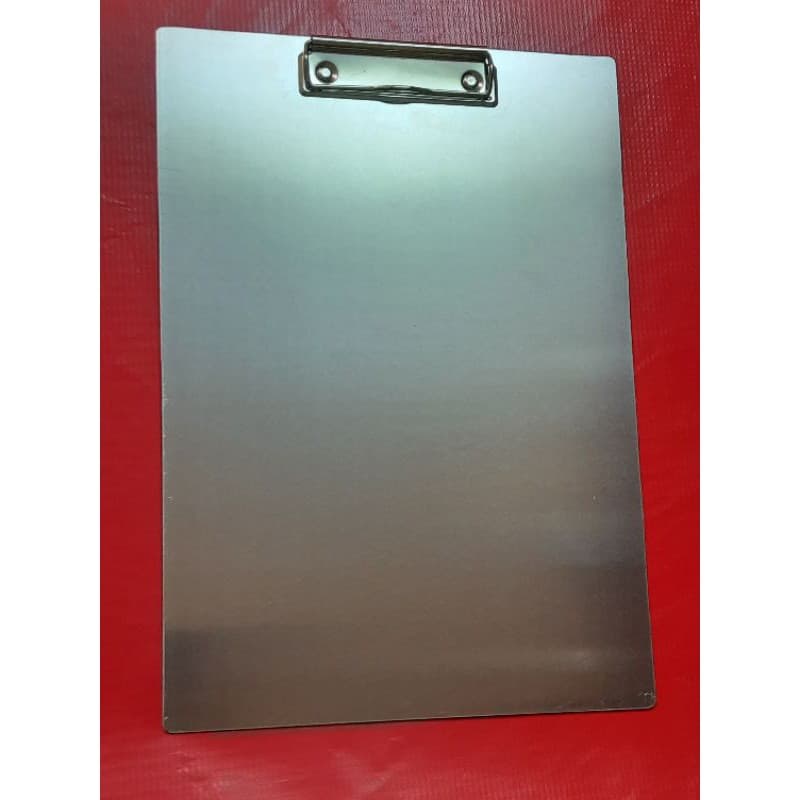 Prancheta metálica ofício alumínio kit com 5 unidades