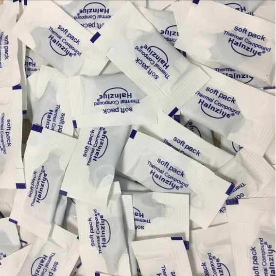 1 Unidade = Pasta Térmica Prata Sachê 0.5g Peltier Gammer Game Dissipador 50% Nitrato Prata Alto Desempenho