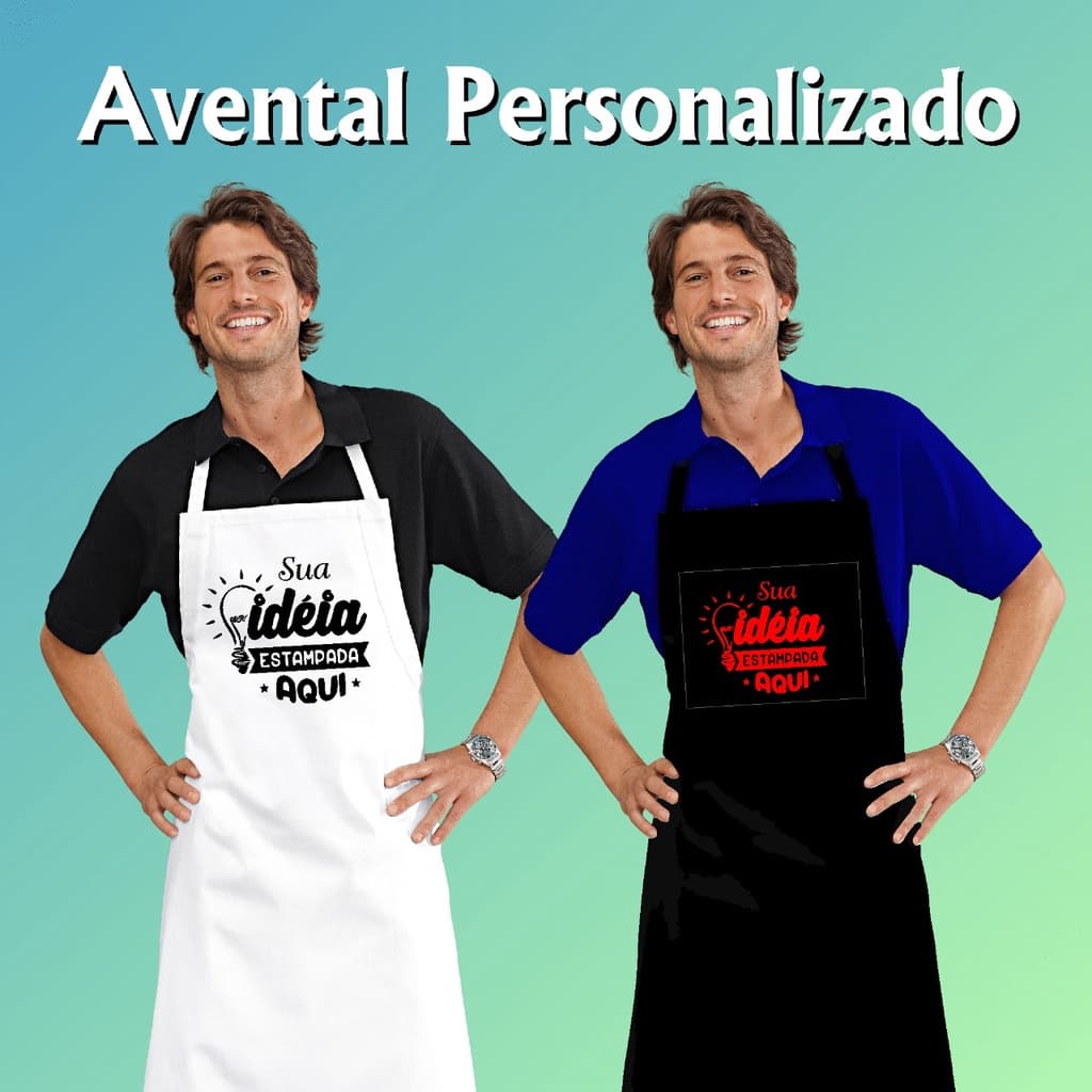 Avental Personalizado Unissex - Presente Criativo Uniforme