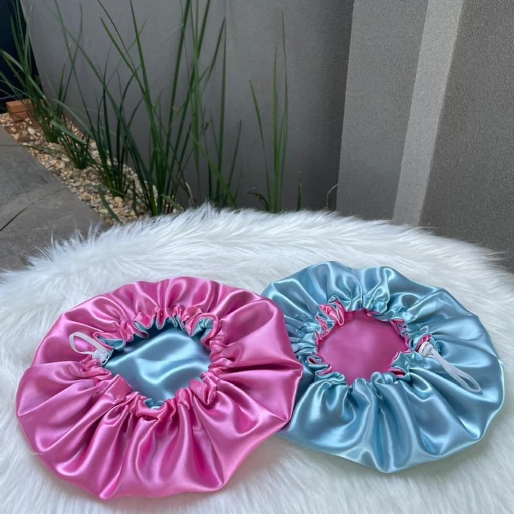 Touca de Cetim Dupla Face com Ajuste