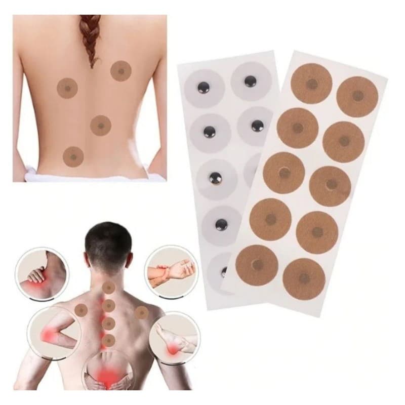 1 Adesivo Magnético accupoints para dor. 1 cartela com 10 adesivos