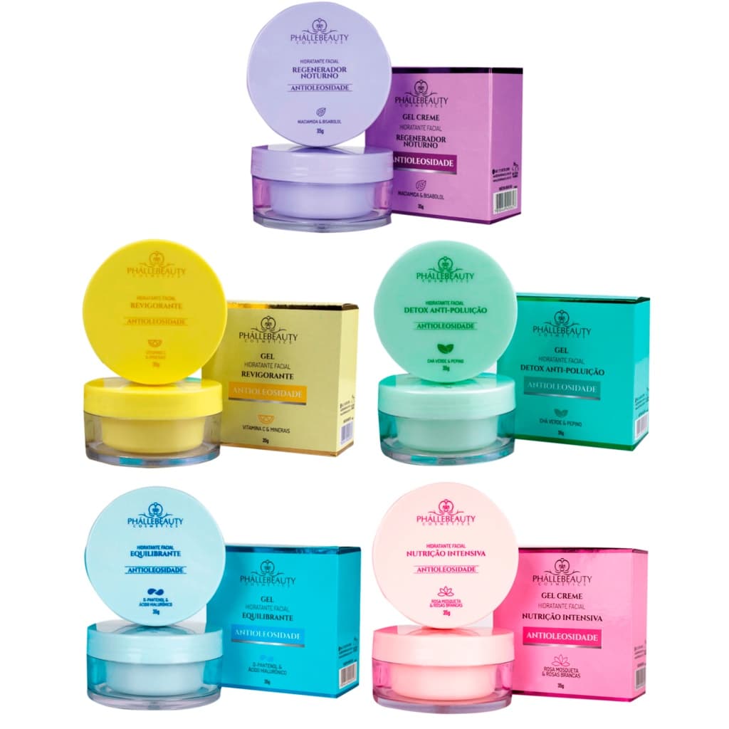 Hidratante Gel Facial PhálleBeauty Antioleosidade