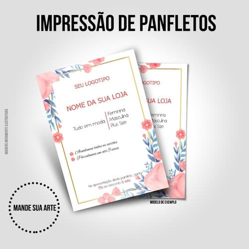 5000 Panfletos - Coloridos 10x14cm