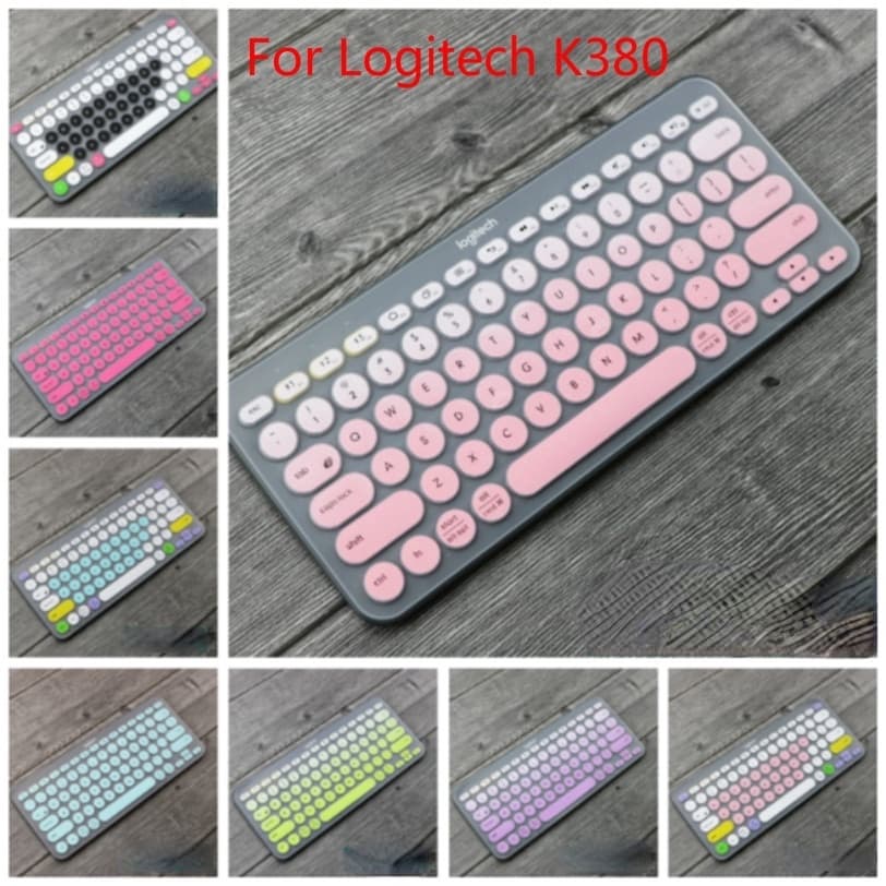Capa Protetora De Silicone Ultra Fina Para Teclado Logitech K380