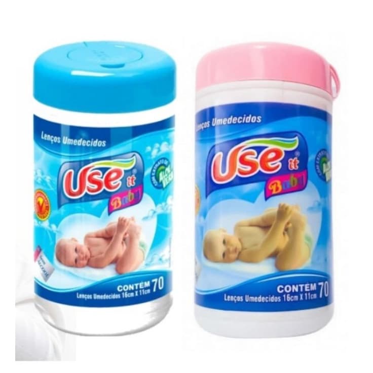Lenço Umedecidos Use It Com 70 Unids