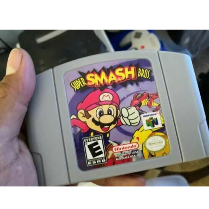 Nintendo N64 Super Smash Bros Eua / Can Versão Do Jogo De Cartão De Vídeo Jogo