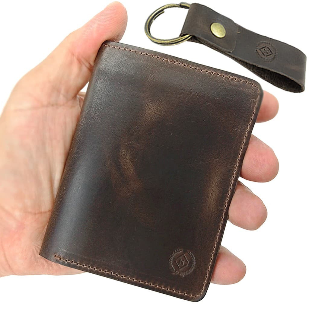 Carteira Porta cartão  Couro Legítimo Masculina kartmen  ⭐Ganhe um chaveiro⭐