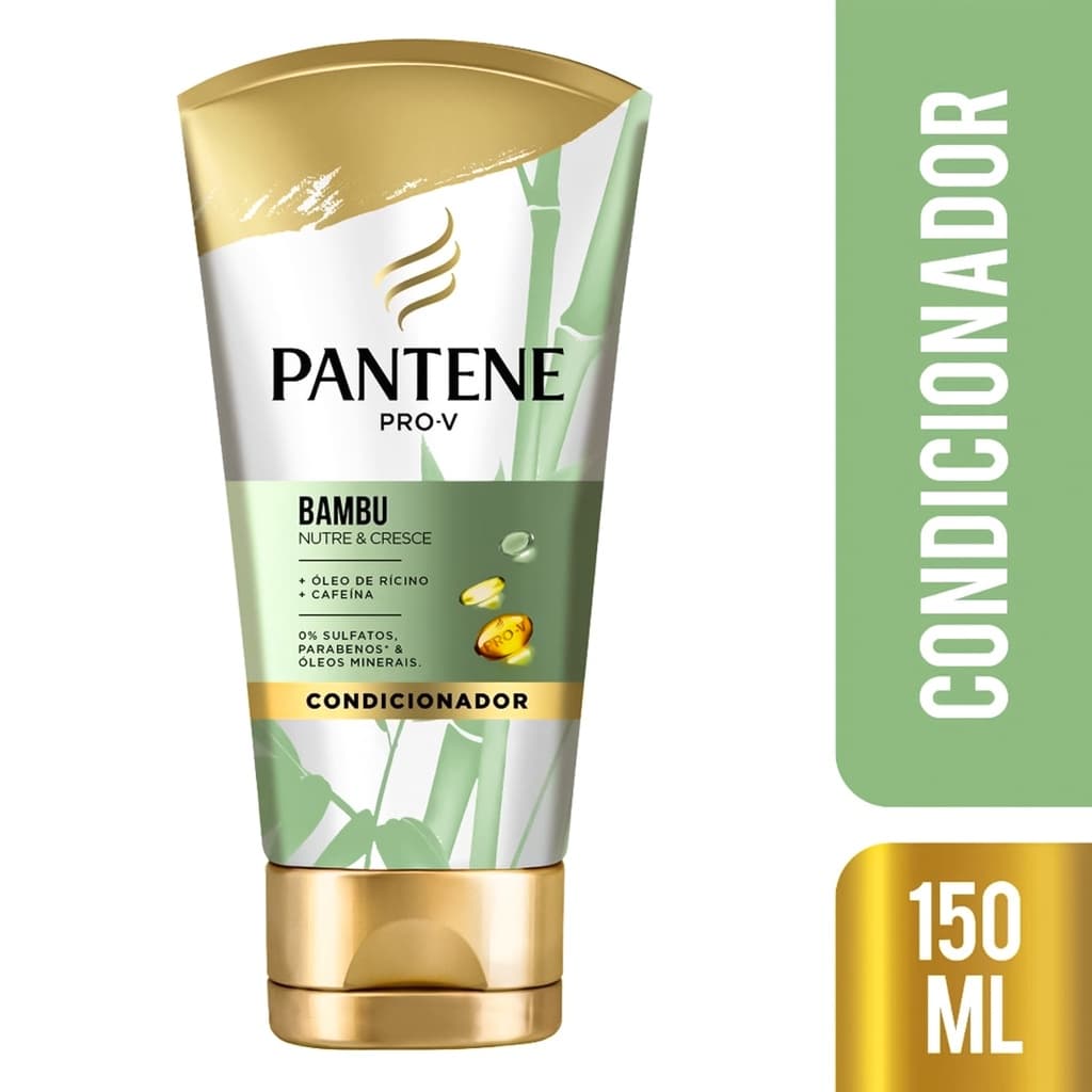 Condicionador Pantene Bambu Nutre & Cresce Pro-V Com Óleo de Rícino e Cafeína 150ml