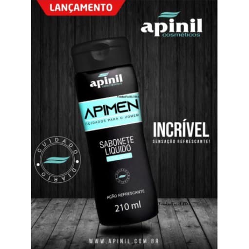 Sabonete Intimo Apinil Liquido Masculino Apimen 210ml