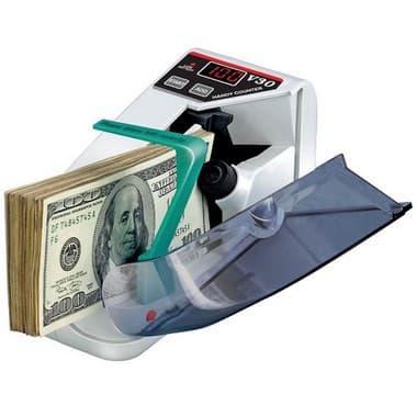 Contador de Dinheiro Notas Cédulas Portátil Bivolt V30