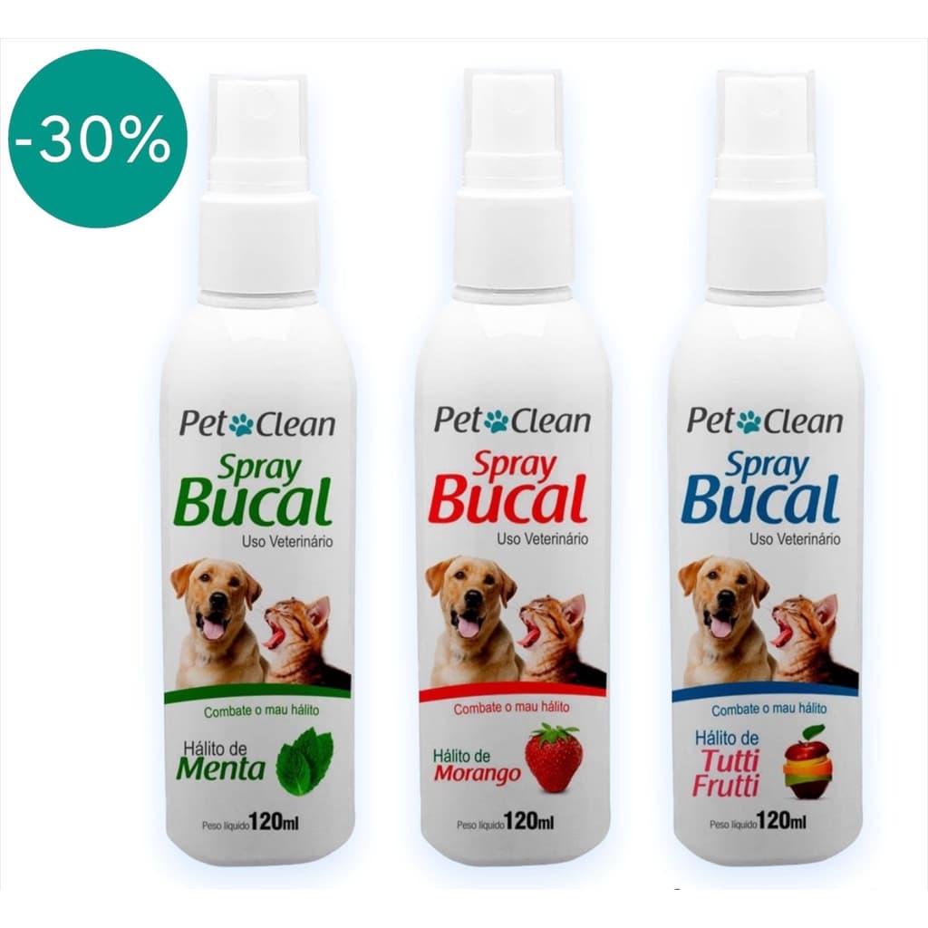 spray bucal para cachorro e gato com mau halito 1UND