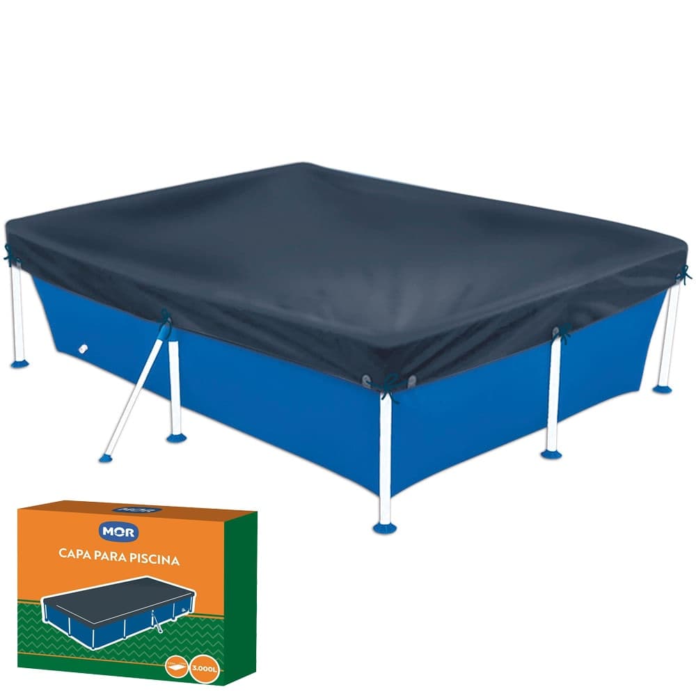 Capa Piscina 3000 Litros Retangular Limpeza Cuidados