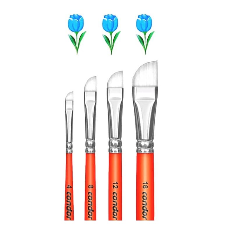 Pincel 347 Faca Chanfrado - Condor