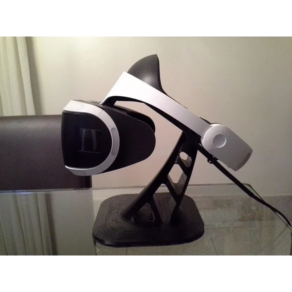 Suporte 3d Para Oculos Ps4 Vr - Psvr Preto/Branco/Prata