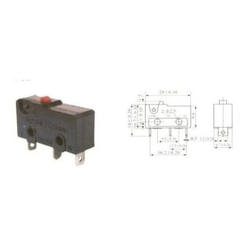  50 Peças - Chave Micro Switch Kw11-3z-1  3a  3t