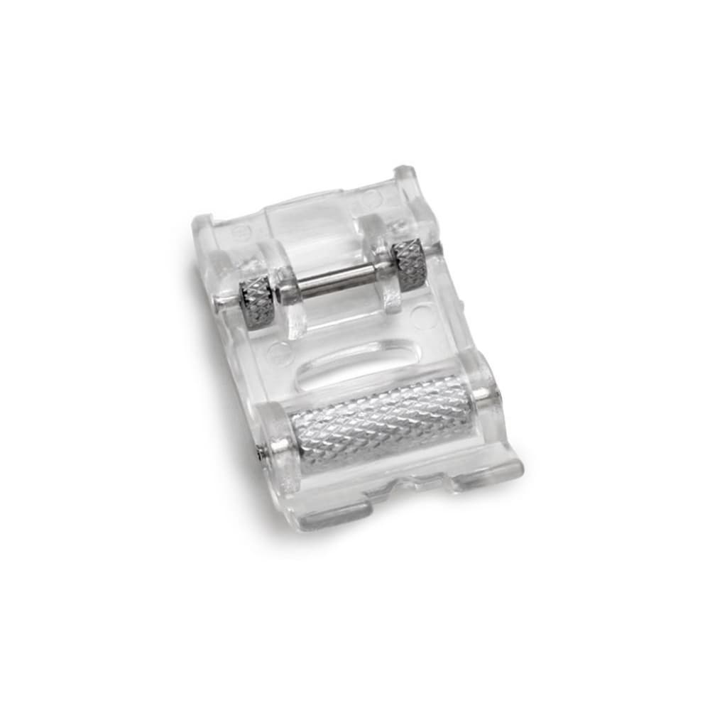 Calcador Sapata Sapatilha Deslizante com Rodízio para Costurar Plástico Vinil Sintético