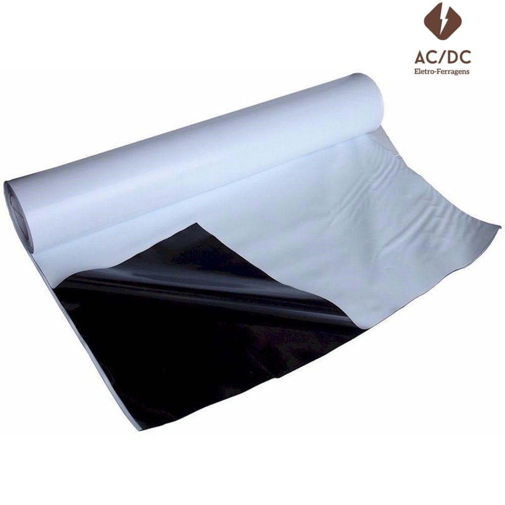 Lona Preta / Branca 4mts Largura