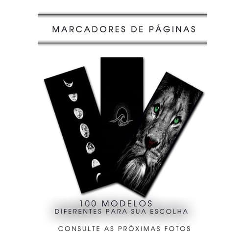 Marca Livro 200 Unidades - Brilhante 240gr - 18cm X 5cm