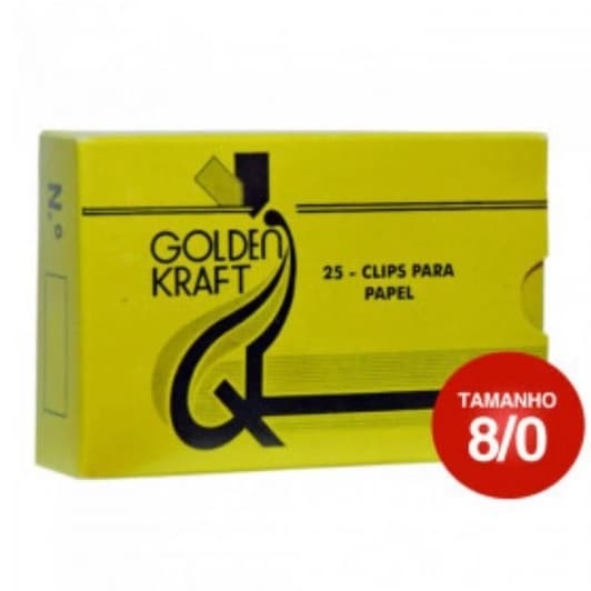Clips 8/0 Galvanizado Golden Kraft CX C/25 UN