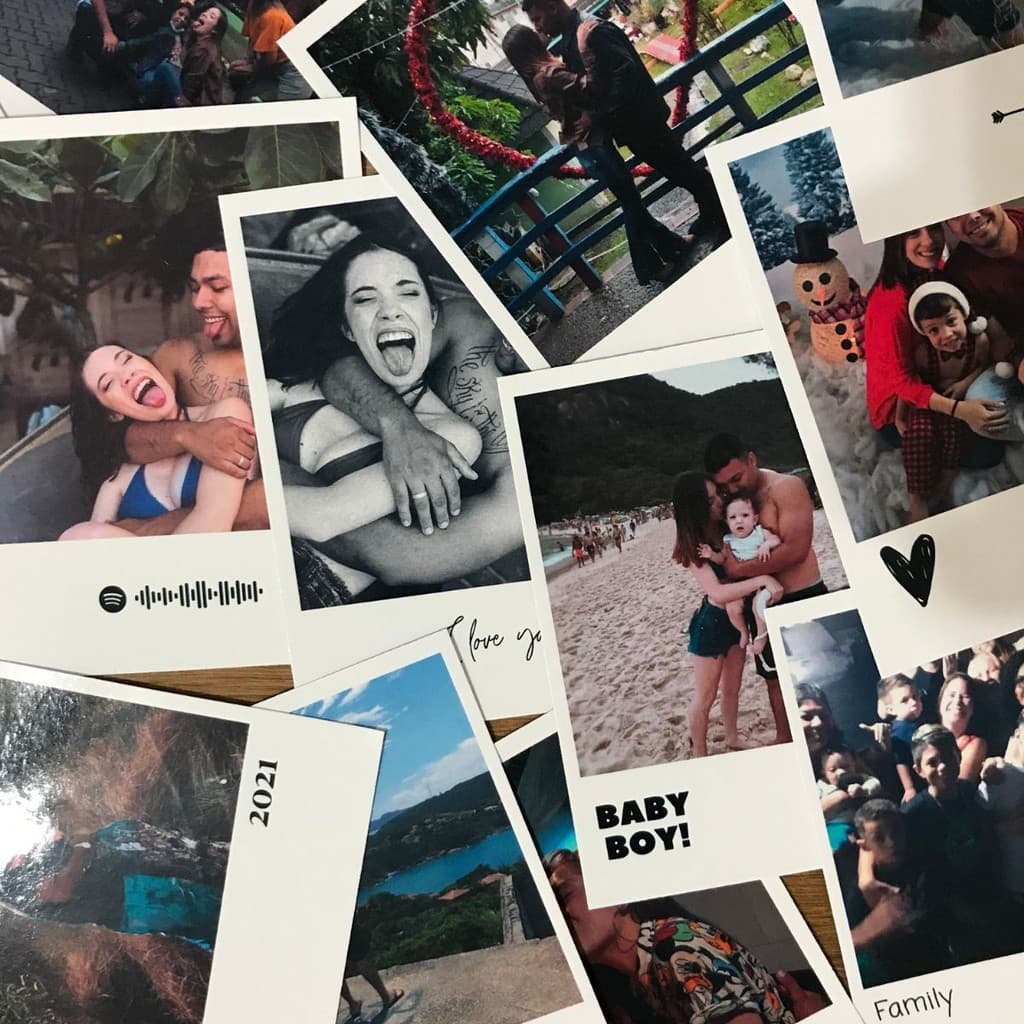 Fotos Adesivas Personalizadas - 24 FOTOS 10cm X 7,7cm