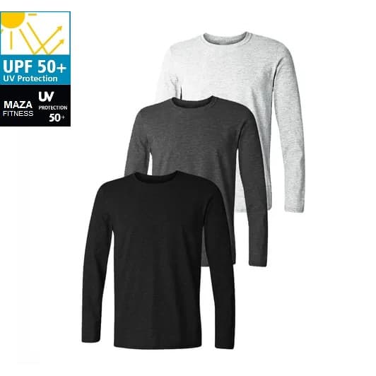 Camisa Térmica Segunda Pele Frio Proteção Uv 50+ Solar Motoboy Entregador Manga Longa - Branca Preta Mescla cinza - P M G GG - mazafitness