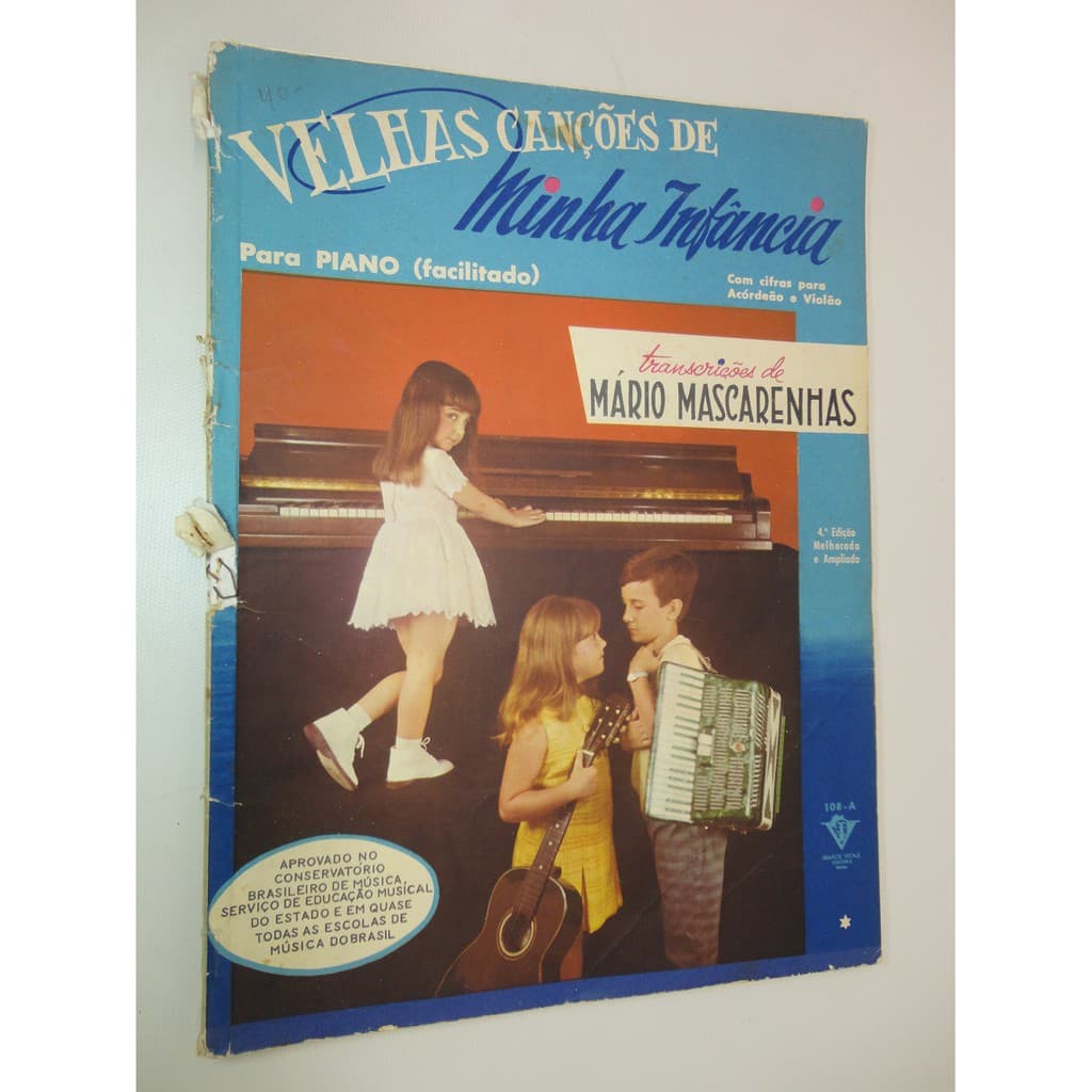 Livro - Velhas Canções De Minha Infância Piano 1956