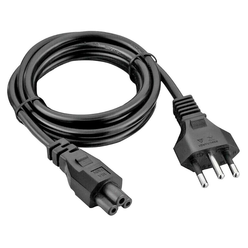 Cabo Força Energia Tripolar 3 Pinos Tipo Fonte Notebook Tv