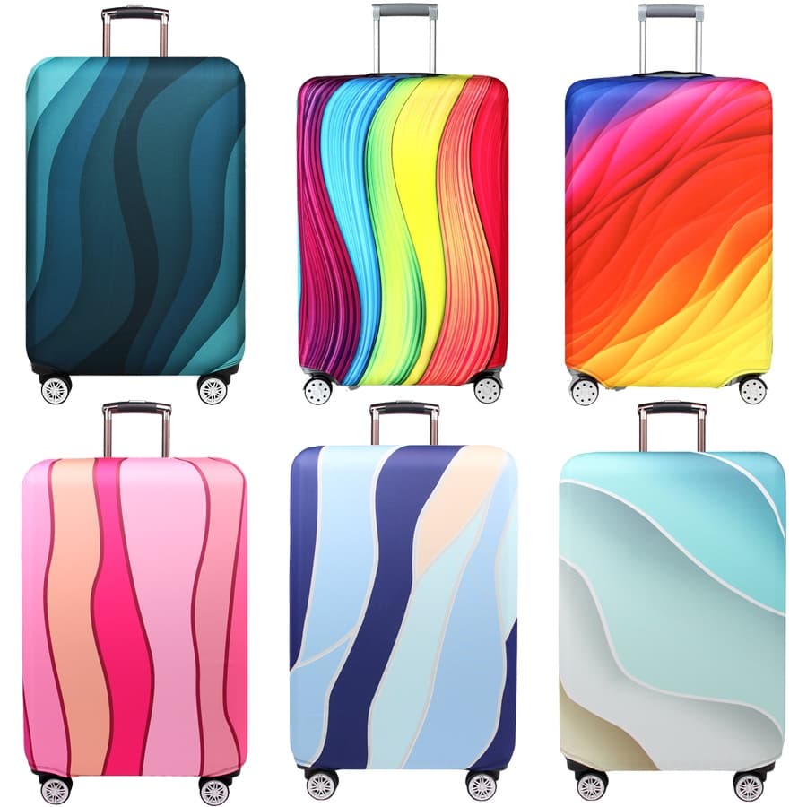 Capa De Bagagem Grossa Anti-Riscos Para Protetor De Mala De Viagem À Prova De Pó Acessórios Carrinho De Personalidade Lavável