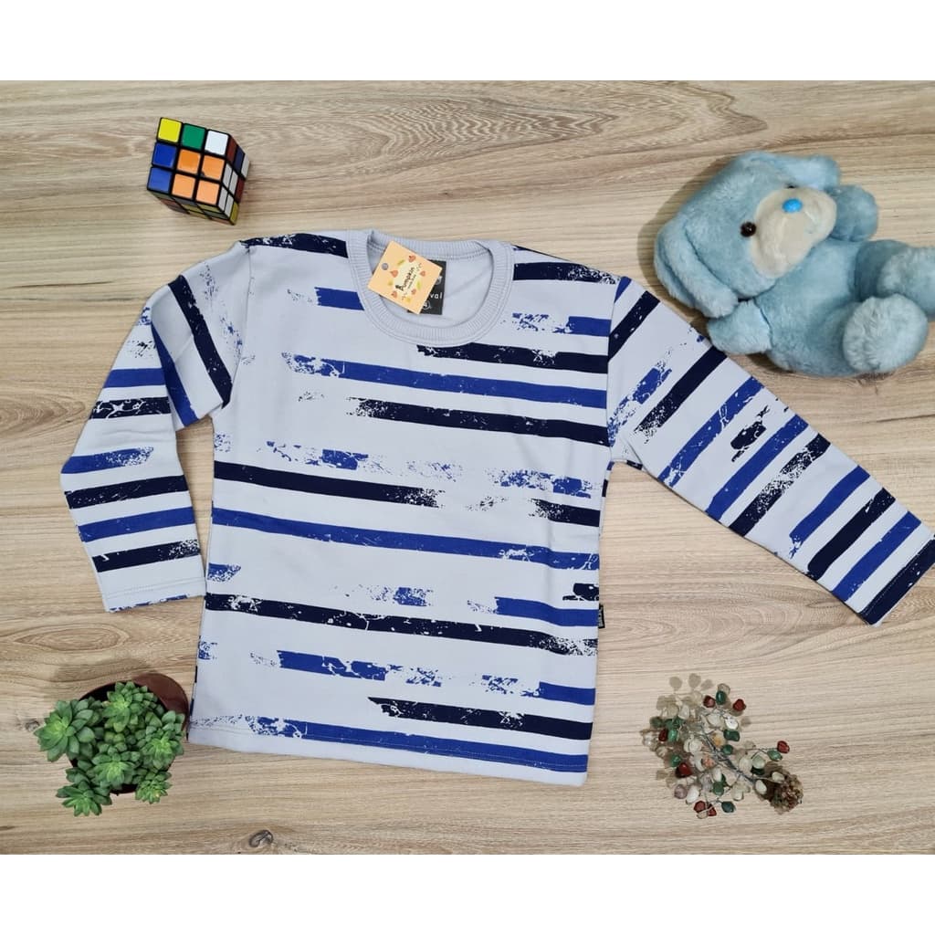 Blusa Moletom Masculina Infantil Tamanho 4 Azul Estampado