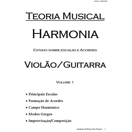 Teoria Musical - Harmonia para Violão e Guitarra