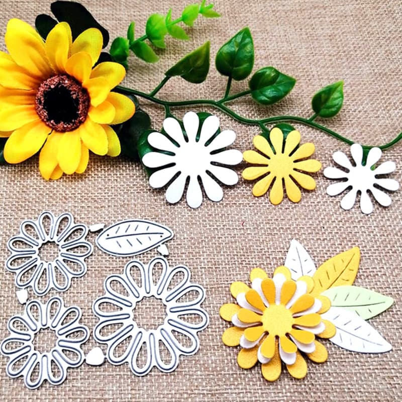 SSS Flowers Metal Cutting Dies Stencil Scrapbooking Album Paper Template
