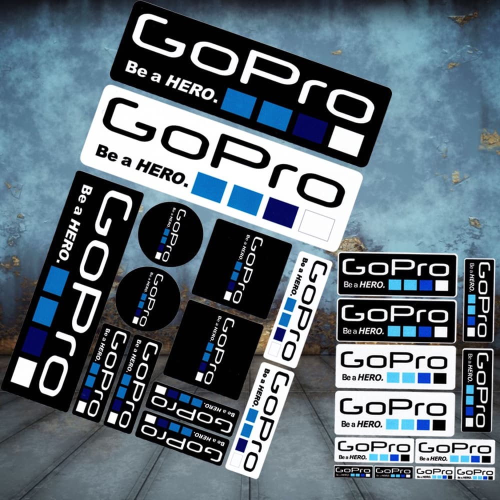 Logotipo Gopro Adesivo Refletivo Autocolante Extremo Esportivo Decalques De Capacete De Motocicleta