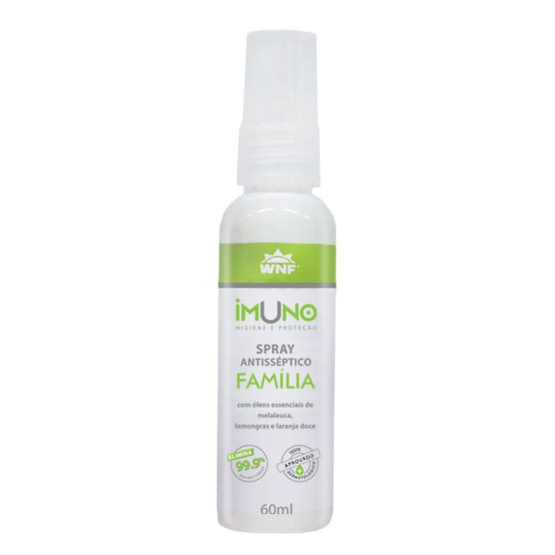 IMUNO Spray Antisséptico Família com óleos essenciais 100% natural e vegano - 60ml - WNF