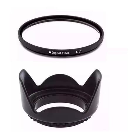 Filtro Uv + Tulipa Parasol 77 Mm Ø77 Nikon Canon Sigma