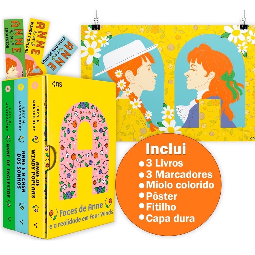 Box Faces de Anne - E a Realidade em Four Winds - (Capa Dura + Fitilho + Pôster)