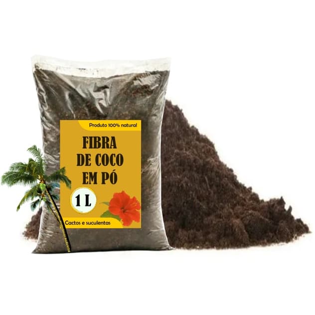1 L Fibra de Coco em Pó Substrato Suculentas Cactos