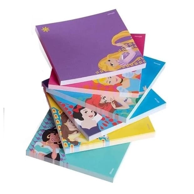 Bloco adesivo  Be Bright be Bold Princesas  76mm x 76mm 50 fls - Maxprint unidade