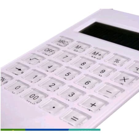 HYQ0198 Calculadora De Mesa Ultra Fino Com 12 Dígitos / Tela Grande / Botões De Cristal