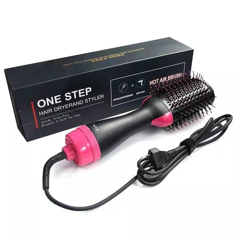 Escova Secadora Alisador Elétrica Quente Cabelo Com 3 Em1 Hair Styler 110V