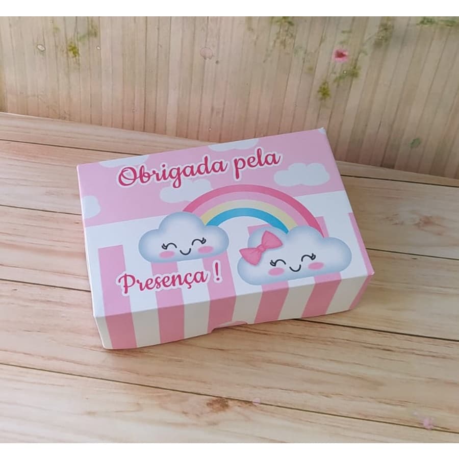 10 Caixa Lembrança Maternidade Chuva de Benção/Amor