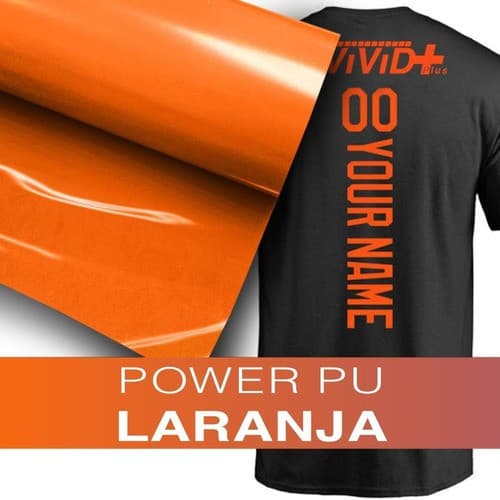 Termocolante Recorte Plotter Camiseta Laranja - 60 Cm 50 Mts