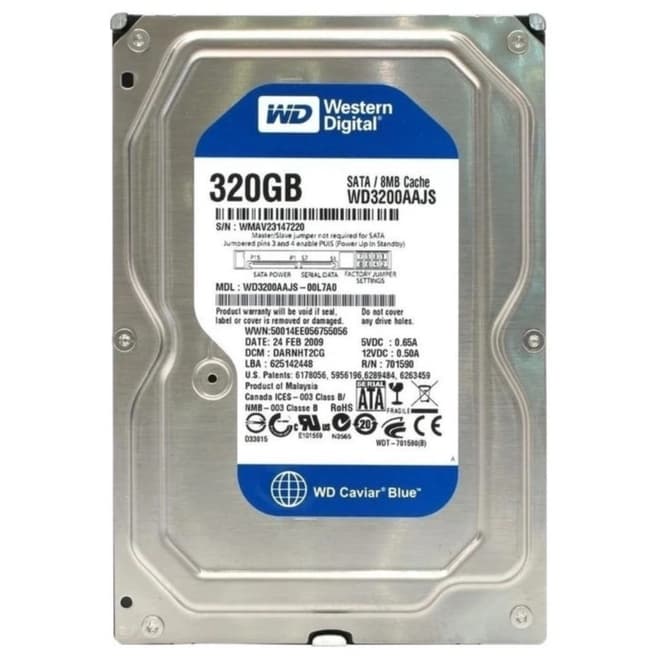 HD Interno 320GB Western Digital Wd Sata ii 8MB Wd Wd 3200AAJS Caviar Blue 7200rmp para dvr e sistema cftv