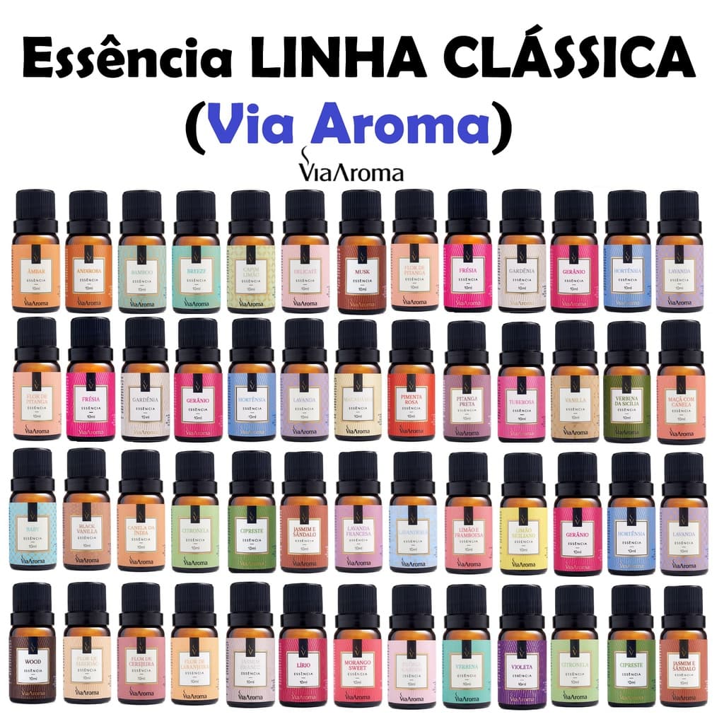 Essência para Aromatizador Difusor Elétrico - 10ml - Via Aroma
